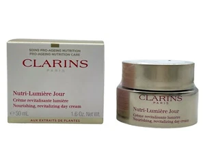 Clarins Nutri-Lumiere Day Cream 1.6 oz All Skin Types Face Anti Aging AUTHENTIC - Picture 1 of 2