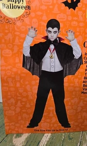 The Count Halloween Costume One Size Fits up to Size 12 Vampire Costume - Picture 1 of 2