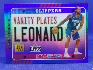 2020-21 Panini NBA Hoops Vanity Plates Holo Kawhi Leonard #4 SSP - Picture 1 of 2