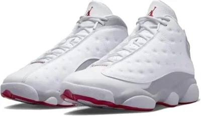 Air Jordan 13 Retro 'White Wolf Grey'  White True Red Grey PS 3Y Kids Sneakers - Image 1 of 4