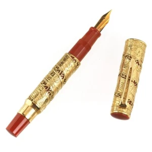 Omas Jerusalem 3000 Fountain Pen Limited Vermeil In Box jeo802m Mint * - Picture 1 of 3