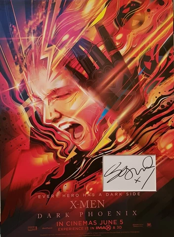 SOPHIE TURNER Signed 16x12 Photo Display DARK PHOENIX X-MEN COA Cover