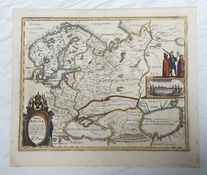 Antique map of Russia - Matthaus Merian - 1640 - Picture 1 of 2