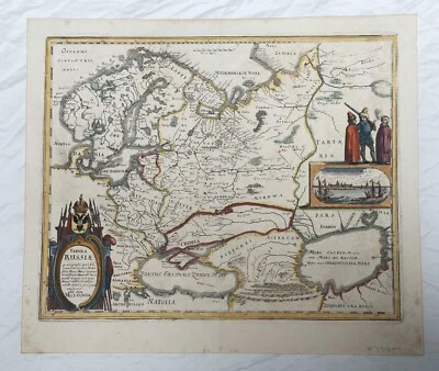 Antique map of Russia - Matthaus Merian - 1640 - Image 1 of 2