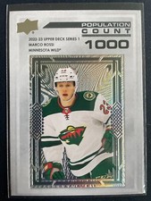 Marco Rossi 2022-23 Upper Deck Population Count 1000 RC Card #PC-10