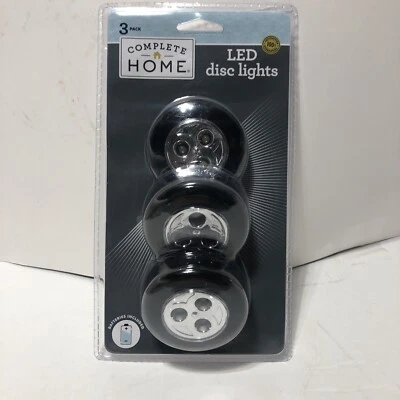 Complete Home LED Disc Lights Intertek 3 Pack Household, Garage, Shed. New - Image 1 of 4