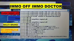 IMMO OFF immo doctor 2.1 (activation-keygen) bosch-delco-delphi-siemens - Picture 1 of 6
