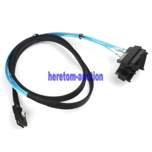 Mini SAS SFF-8087 to 4 SFF-8482 With SATA Power Cable 1M For LSI 9211-8i, 6Gbps - Picture 1 of 6