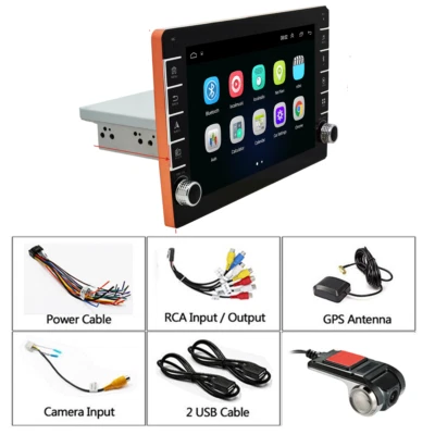 Reproductor de MP5 para automóvil radio estéreo 9 pulgadas GPS WIFI FM Single Din 1+16 GB con cámara DVR para tablero Foto 1 de 4