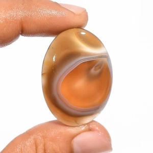 43.00 Cts Natural Botswana Agate Oval Cabochon Loose Gemstone 35X25X6 mm - Picture 1 of 6