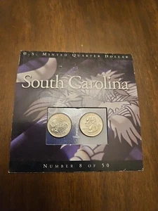 US Minted Quarter Dollar Numbered Coin Set Sealed South Carolina #8 of 50 - Picture 1 of 1
