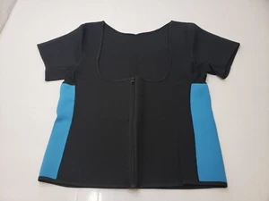 Sauna Vest Womens Top Shapewear Trainer Neoprene Sweat Workout Black Size 4XL - Picture 1 of 10