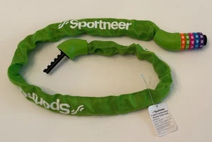 Sportneer Diebstahlsicherung 5-stelliges zurücksetzbares Zahlen-Fahrradschloss 3 Fuß - Grün - Neu - Bild 1 von 6