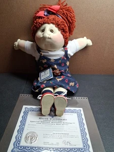 1998 Cabbage Patch Kids, Jennie W/Certificate special edition Autumn Scholar #66 - Picture 1 of 8