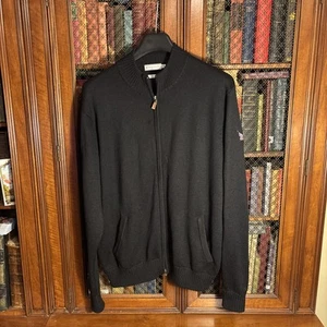 Secession Golfschläger Peter Millar Merinowolle Reißverschluss Strickjacke Beaufort SC - Bild 1 von 8