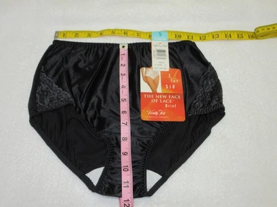 Calzoncillo Vanity Fair The New Face of Lace - Negro - Estilo 13-074 - 5/S - Nuevo con etiquetas Foto 1 de 4