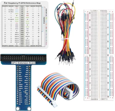 RPi GPIO Breakout Expansion Kit für Raspberry Pi 4B 3B+ 3B 2B B+, T-Type GPIO... - Bild 1 von 4