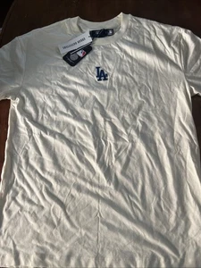 Pro Standard LA Dodgers Drop Shoulder T-Shirt Ivory beige SIZE Small - Picture 1 of 7