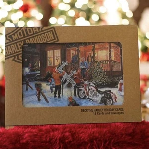 Harley Davidson Deck the Harley Holiday Cards 0041 - Picture 1 of 3