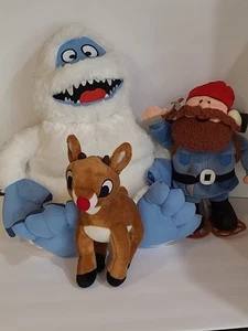 Rudolph The Red Nosed Reindeer "Bumble 24" Plush,Yukon 12" Rudolph  10" - Picture 1 of 11