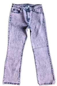 DG2 Diane Gilman Women’s Vintage Distressed Pink Acid Wash Jeans; Size 16 - Picture 1 of 12