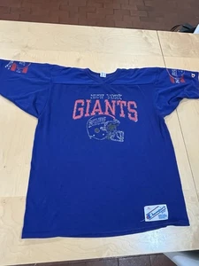 Camiseta Gruesa Vintage Campeón Años 80 New York Giants NFL Hecha en EE. UU. Talla XL - Imagen 1 de 5