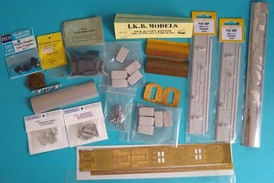 Unverpackt verschiedene Fabrikate Messing Kunststoff Metall 4 mm OO EM Spurweite-Wagen Detailing Teile - Bild 1 von 3