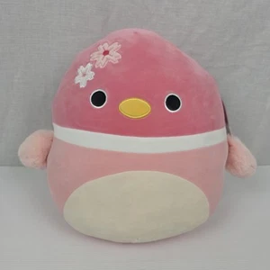 Sonja Duck Sakura Pink Mallard Flower 12" Squishmallow w Bio Tags - Picture 1 of 8