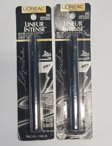 2 Pack L'OREAL LINEUR INTENSE, Felt Tip Liquid Eyeliner 690 CARBON BLACK - Picture 1 of 2