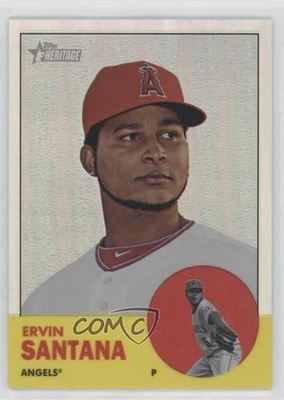 2012 Topps Heritage Chrome Refractor /563 Ervin Santana #HP68 - Image 1 of 2
