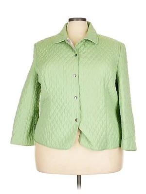 Chaqueta verde Briggs New York 22 Plus para mujer Foto 1 de 4