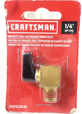 VÁLVULA DE DRENAJE COMPRESOR CUARTO DE VUELTA ARTESANAL CMXZTSG1094NB (G134740-59 U-26) Foto 1 de 4