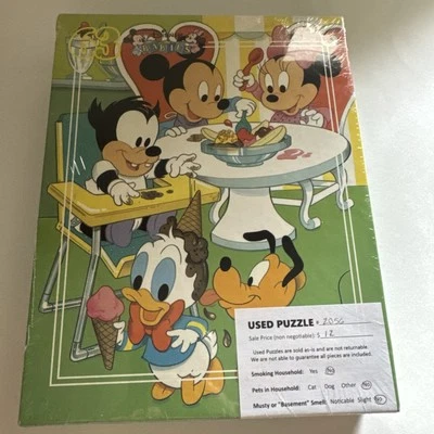 Disney Babies 63 Piece Jigsaw Puzzle (Golden, 1980s 11.5” x 15” - Image 1 of 4
