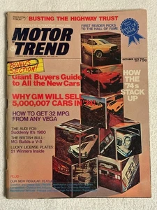 Motor Trend Magazine October 1973 How the ‘74s Stack Up Buyers Guide Imports Vtg - Imagen 1 de 6