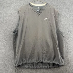 Men’s Nike Golf Black Nylon Windbreaker Vest - Size XL Doral Golf Club Ripcord - Picture 1 of 11