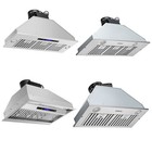 Built-in Range Hood 30/36in Insert Vent Hood 800/900CFM Kitchen Stove LEDs