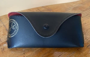 Ray Ban Black Exterior Red Interior Glasses Sunglasses Case CASE ONLY - Picture 1 of 4