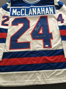 ROB MCCLANAHAN AUTOGRAPHED  1980 OLYMPIC JERSEY  J.S.A. AUTHENTICATED - Picture 1 of 14