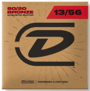 Dunlop 80/20 Bronze 13-56 Medium Acoustic Guitar Strings DAB1356 - Picture 1 of 2