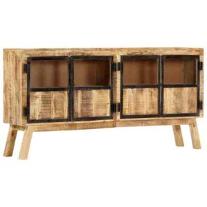 Mango Aparador Comedor Rústico Madera Maciza Bufé 4 Puertas 2 Estantes vidaXL - Imagen 1 de 11