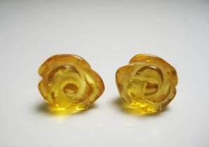 ¡Pendiente de plata natural rosa ámbar báltico miel genuino ámbar miel!¡! - Imagen 1 de 3