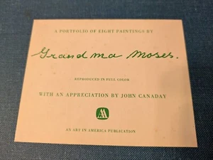 Vintage Grandma Moses Prints Set of 8~Complete Portfolio~John Canady 1945-1951 - Picture 1 of 15