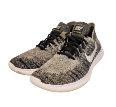 Nike Free RN Flyknit 2016 Shoes Oreo Black & White 880843 003 Mens Sz 9.5 - Image 1 of 4