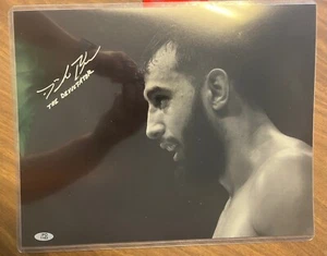 Dominick Reyes "The Devastator" Autographed 11x14 B&W - Picture 1 of 1