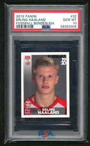 2019 Panini 32 Erling Haaland Fussball Bundesliga PSA 10 - Picture 1 of 2