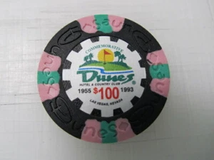 $100 Dunes Hotel Country Club Casino + ficha de póquer de bono de misterio gratuito de Las Vegas - Imagen 1 de 3