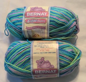 TWO-Bernat Baby Boucle Skeins Color Multi #31307 100% Acrylic - Picture 1 of 9