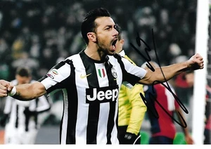 Foto autógrafa firmada a mano de Fabio Quagliarella 12x8 certificado de autenticidad de la Juventus - Imagen 1 de 1