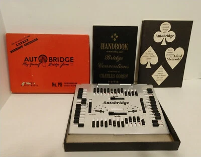 Vintage AUTO BRIDGE Play Yourself Card Game Deluxe Pocket Model No PB 1959 - Image 1 of 4
