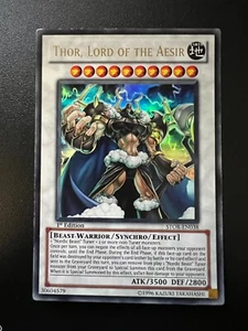 Thor, Lord of the Aesir STOR-EN038 Ultra Rare 1st Edition Light Play+ Yugioh - Picture 1 of 2